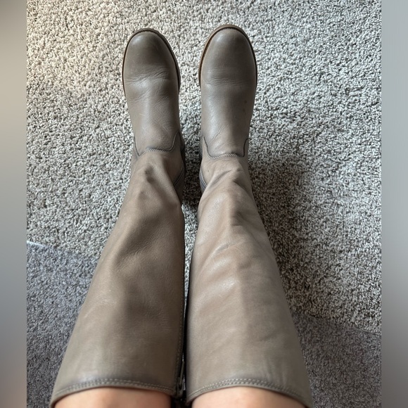 Sofft Sharnell Leather Tall Boots grey size 8 - Picture 4 of 15